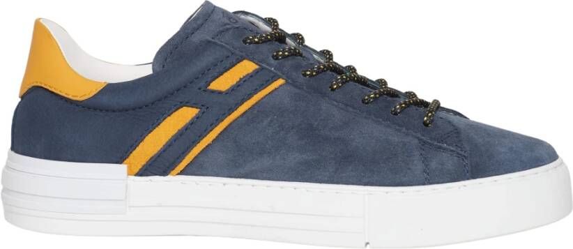 Hogan Sneaker rebelleren in suede leer , Blauw, Heren