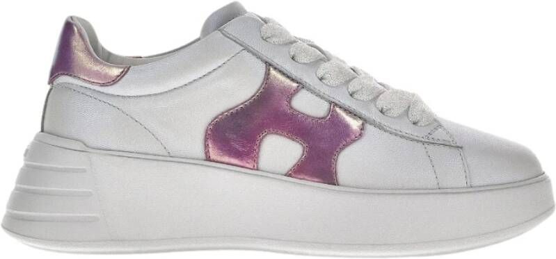 Hogan Rebel H562 Allacciato sneakers in wit leer , Wit, Dames