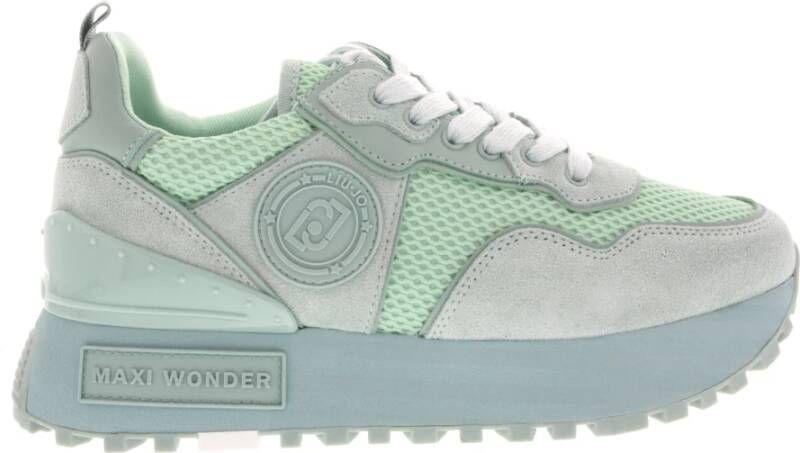 Liu Jo Groene Maxi Wonder 24 Lage Sneakers