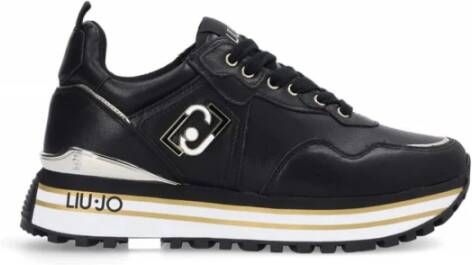 Liu Jo Zwarte Lage Sneakers Maxi Wonder 01