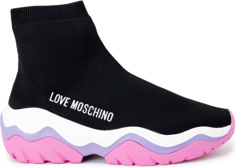 Love Moschino Sneakerd.roller45 Calza Nero JA15574G1Gizr000 , Zwart, Dames