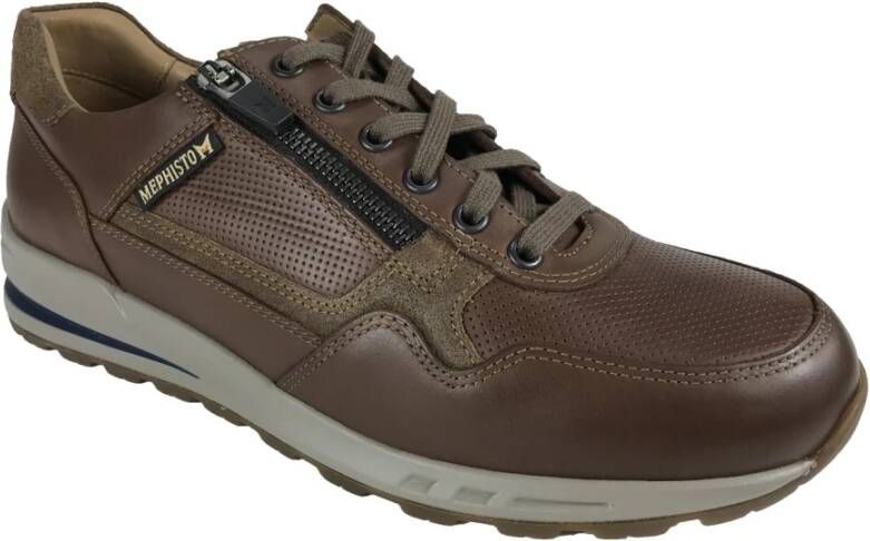 mephisto Sneakers Bradley , Bruin, Heren