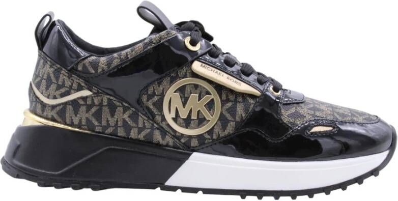 Michael Kors Zwarte Lage Sneakers Theo Trainer