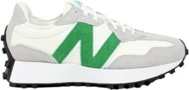 New Balance Logo patch veter up sneakers , Groen, Dames