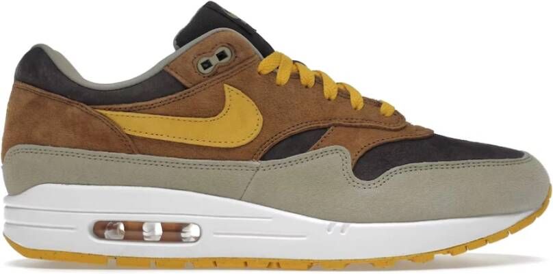 Nike AIR MAX 1 Duck Pecan Yellow Ochre , Bruin, Heren