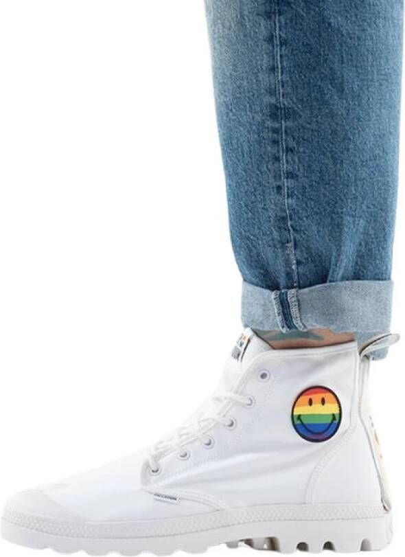 Palladium Smiley Pampa Pride 76879 116 M 36 schoenen , Wit, Unisex
