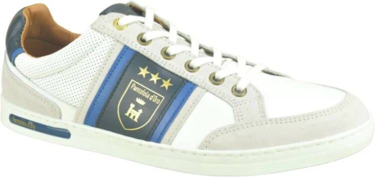 Pantofola D'Oro Wit + Embleem Sneaker N. , Wit, Heren