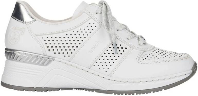Rieker Weiss casual gesloten schoenen , Wit, Dames