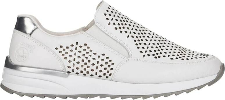 Rieker Weiss casual gesloten schoenen , Wit, Dames