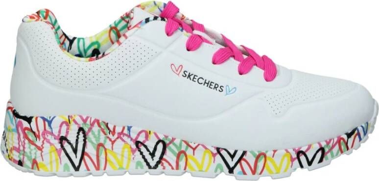 Skechers Uno Lite Lovely Luv Sneaker Wit/Multi