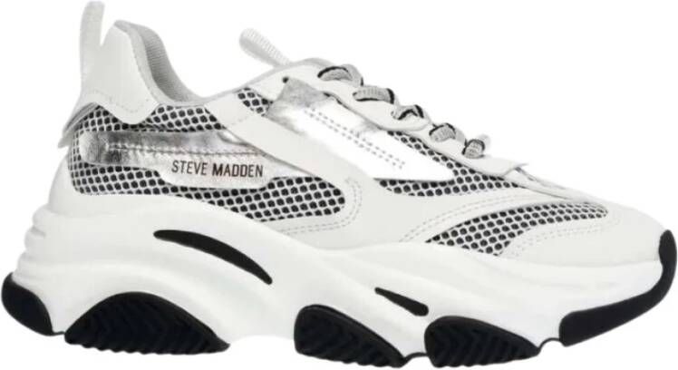 Steve Madden Possession Sneakers , Wit, Dames
