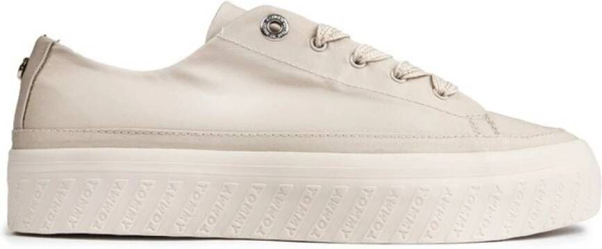 Tommy Hilfiger Flatform trainers , Beige, Dames