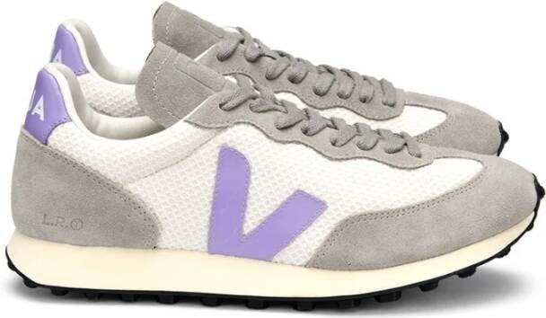 Veja Rio Branco sneaker met su&#xE8, de en leren details