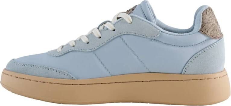 Woden May Ice Blue/Beige , Blauw, Dames