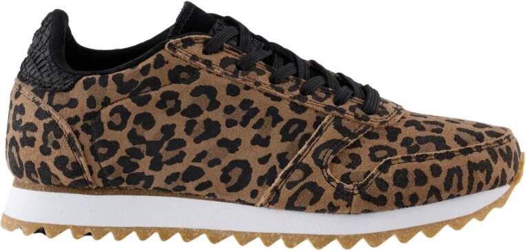 Woden Ydun Suede Leopard , Bruin, Dames