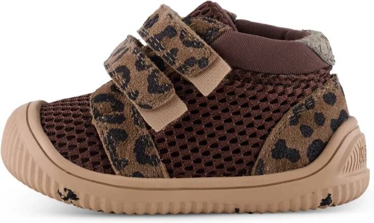 Woden Tristan Mesh Print Leopard , Bruin, Dames