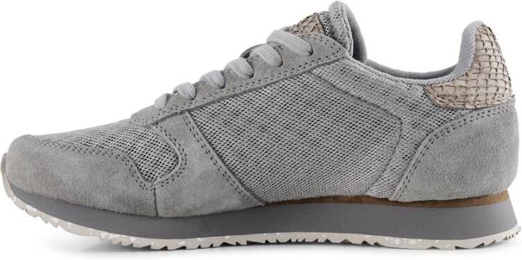 Woden Ydun Suede Mesh II Elephant , Grijs, Dames