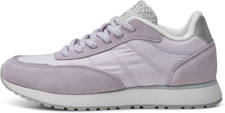 Woden Nellie Soft Reflective Smoked Lavender Lage sneakers