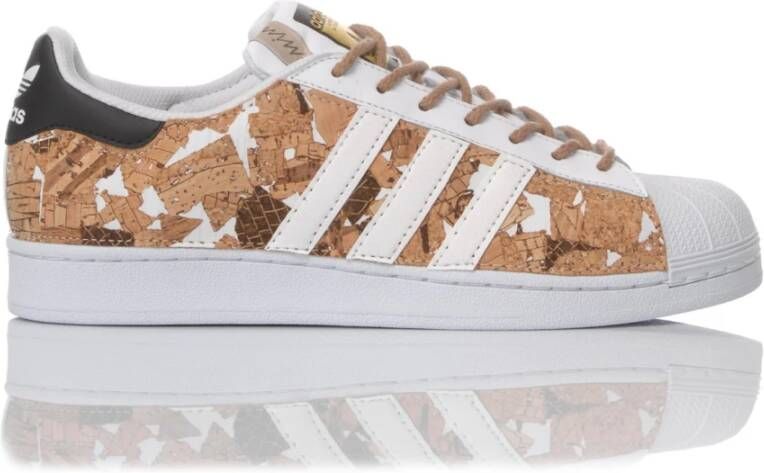 Adidas Superstar cabernet aangepaste sneakers , Bruin, Unisex