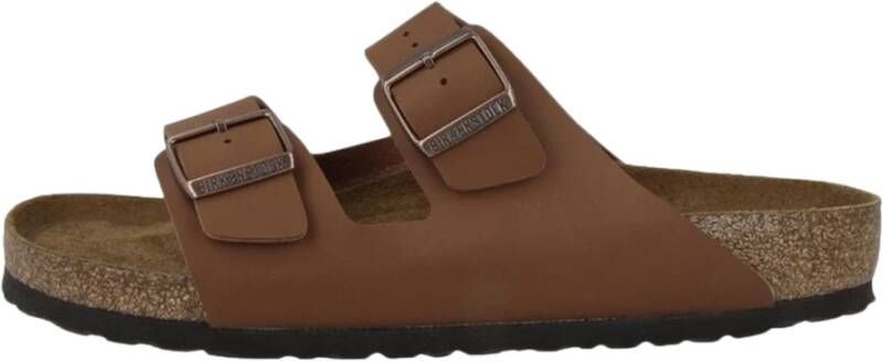 Birkenstock Sandals Arizona Soft Footbed Birko Flor , Bruin, Heren