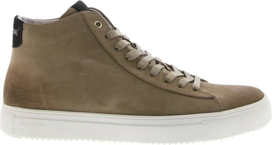Blackstone Vg07 Incence Mid Top Sneaker , Beige, Heren