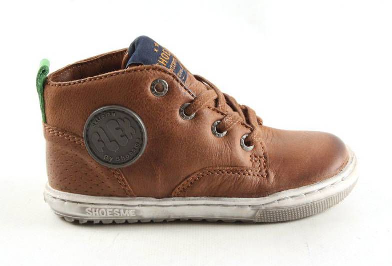 bruin Shoesme Ef7W031-B veterschoenen en klitteband
