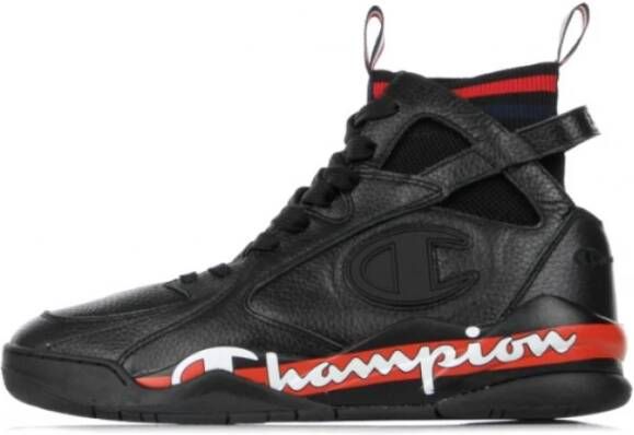 Champion Scarpa Alta Zone 93 Hoog leer , Zwart, Heren