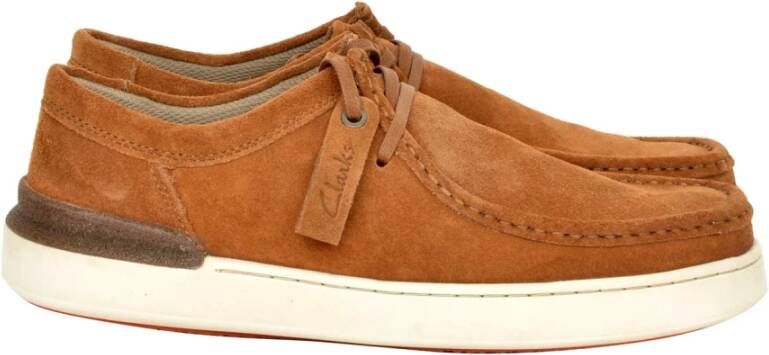 Clarks Platte schoenen , Bruin, Heren