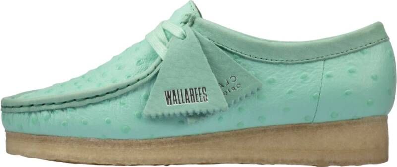 Clarks Wallabee Sneakers , Groen, Dames