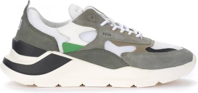 D.a.t.e Groene Fuga Heren Lage Sneakers