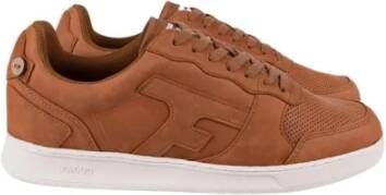 Faguo Hazel lederen sneakers , Bruin, Heren