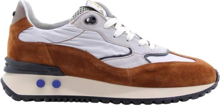 Floris van bommel Vinti 27 01 Red Brown G+ Wijdte Lage sneakers