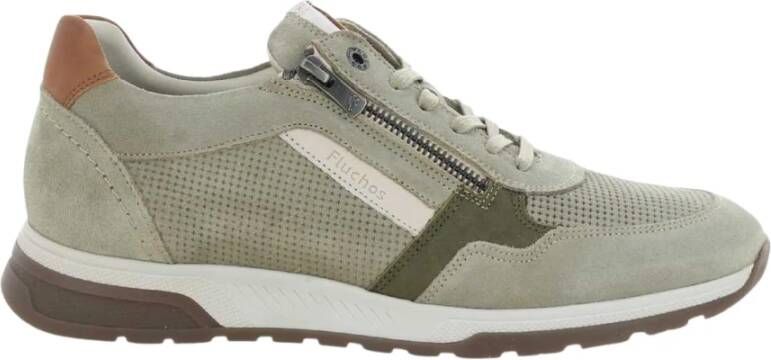 Fluchos Herenschoenen Groen Louis F1750 , Groen, Heren