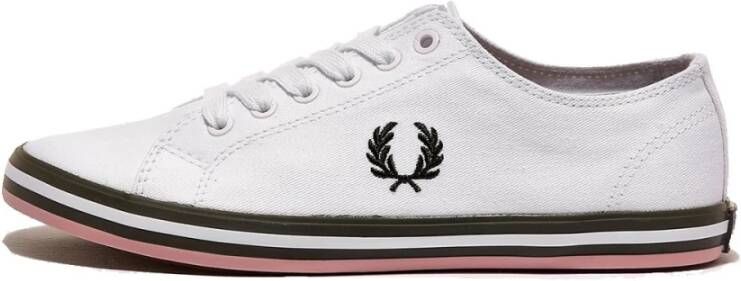 Fred Perry Kingston Twill Sneakers , Wit, Heren