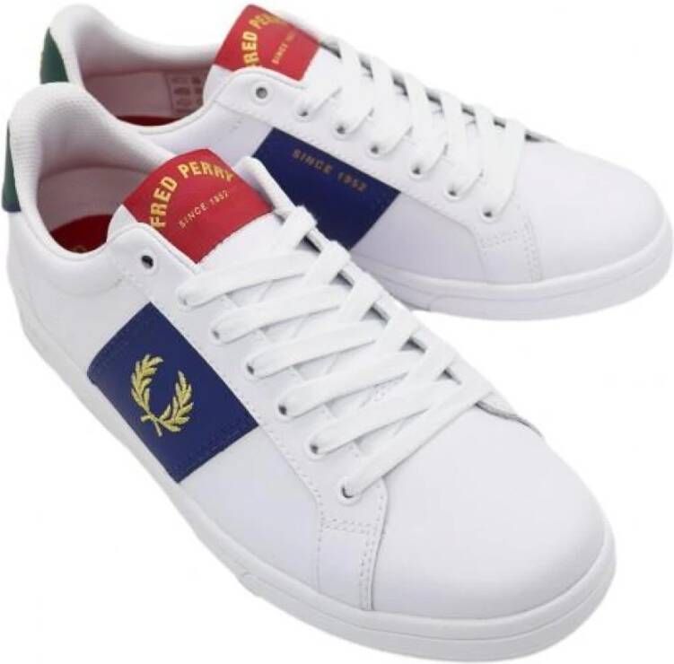 Fred Perry Sportschoenen B72 zijpaneel , Wit, Heren