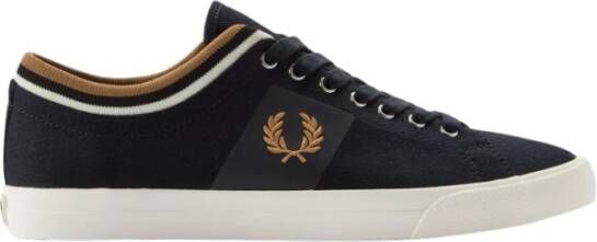 Fred Perry Underspin getipte manchettrainers , Blauw, Heren