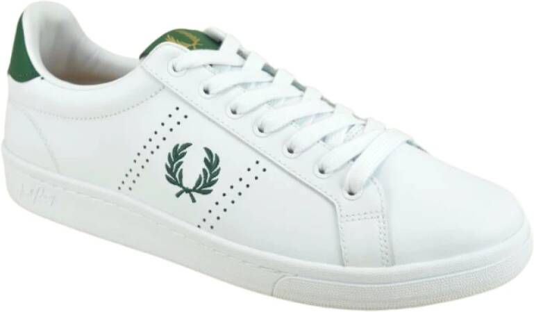 Fred Perry Spence lederen sneakers , Wit, Heren