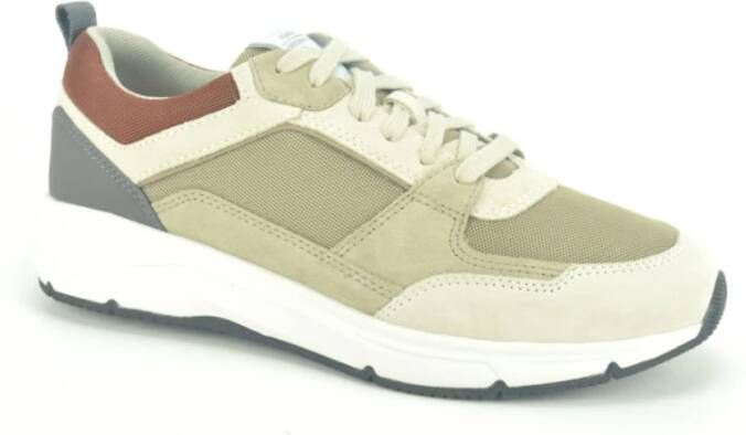 Geox Beige Combi Runner N. DZ. , Beige, Heren