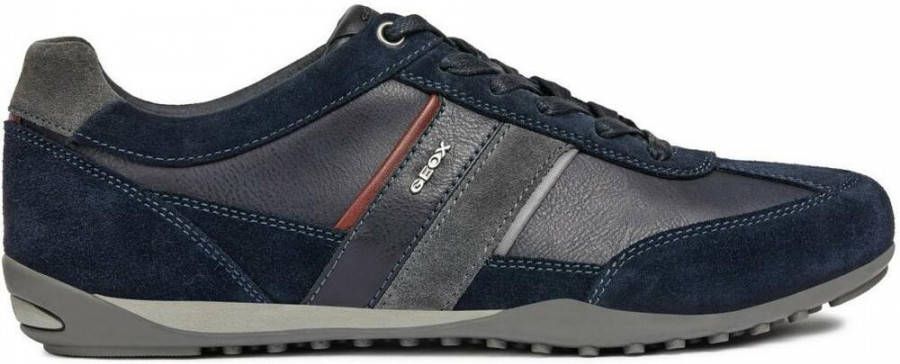 Geox U Wells sneakers , Blauw, Heren