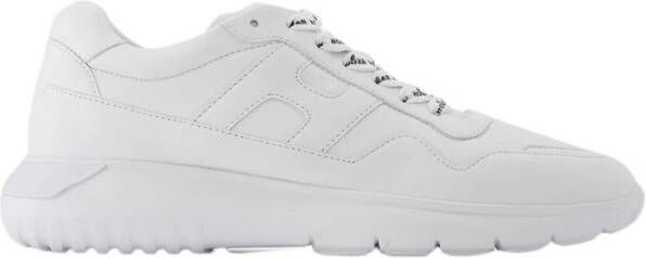 Hogan Interactive3 Allacciato Pelle sneakers in wit gerecycled leer , Wit, Heren