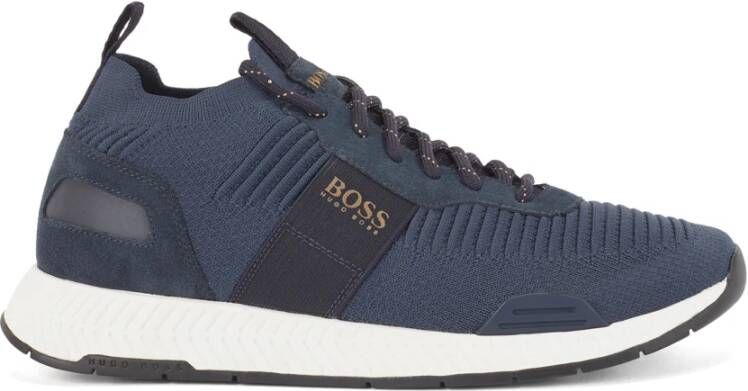 Hugo Boss Sneakers , Blauw, Heren