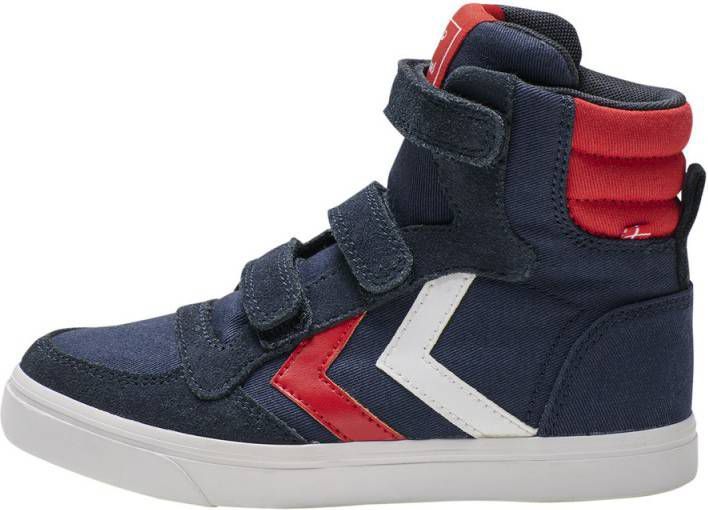 hummel Stadil High Jr. sneakers donkerblauw/rood