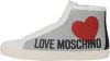 Love Moschino Witte Hoge Sneaker Ja15432 online kopen