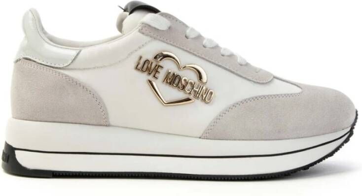 Love Moschino Witte Lage Sneakers Ja15074