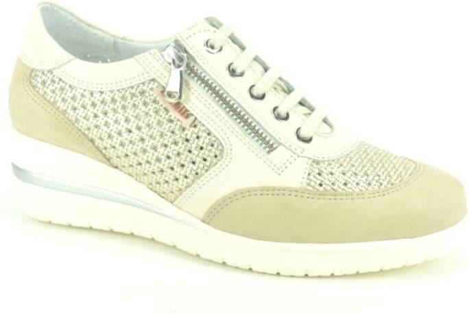 mephisto Beige+Goud Perfo N.+Tiret Spiez. , Beige, Dames