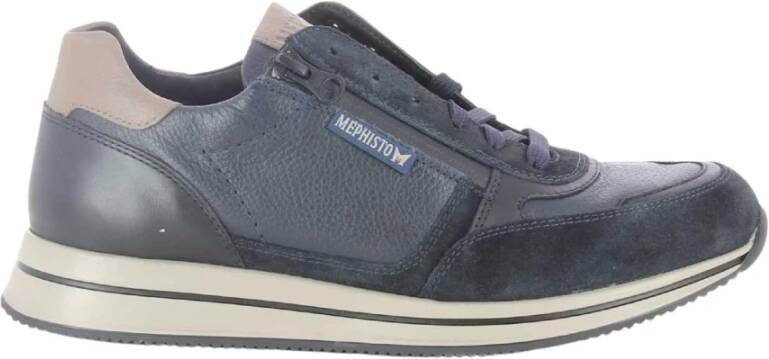 mephisto Gilford Sneakers , Blauw, Heren