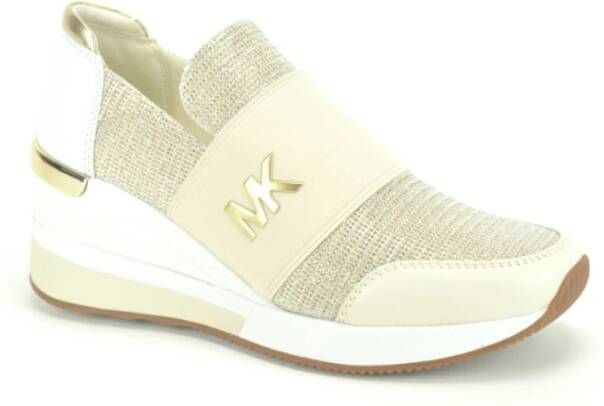 Michael Kors Felix trainers extreem , Beige, Dames