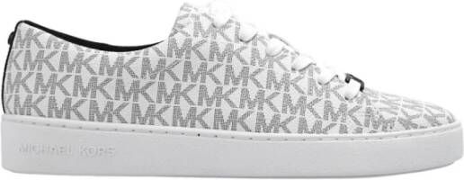 Michael Kors Witte Lage Sneakers Keaton Lace Up