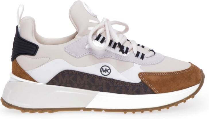 Michael Kors Theo Sport Scuba Trainer , Beige, Dames