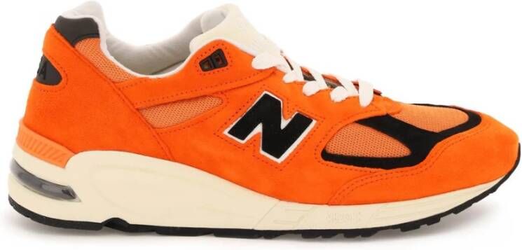 New Balance Nieuw saldo gemaakt in de VS 990V2 Sneakers 40e verjaardag , Oranje, Heren